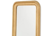 Yvonne Mantle Mirror Antiqued Brass