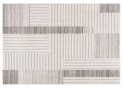 Isaac Rug 63x91 Ivory/Grey