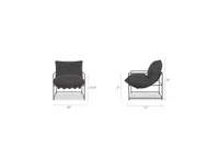 Mondo Chair 28" -Sorrento Graphite