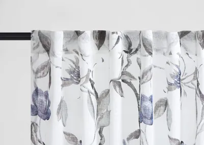 Maribel Floral Sheer 96 Ivory/Blue/Grey