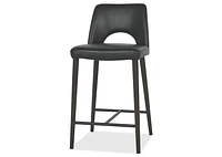 Yvette Lthr Counter Stool -Olson Slate