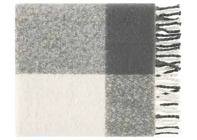 Kennedy Check Throw Ivory/Grey