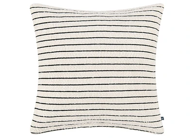 Cole Boucle Striped Pillow 20x20 Iv/Blk