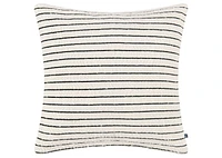 Cole Boucle Striped Pillow 20x20 Iv/Blk