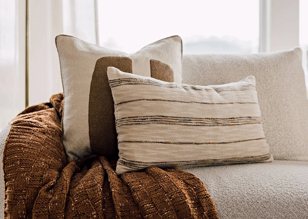 Mala Pillow 20x20 Ivory/Savanna