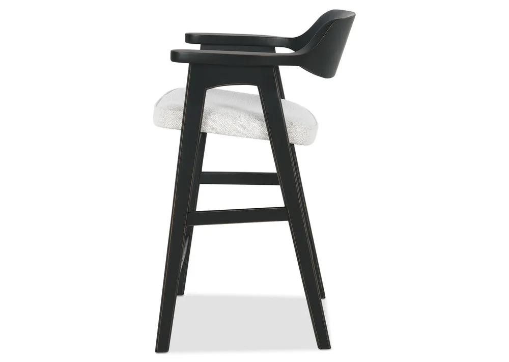 Sophie Counter Stool -Black/Ruby Glacier