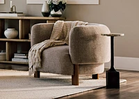 Whitby Throw Ivory/Ash
