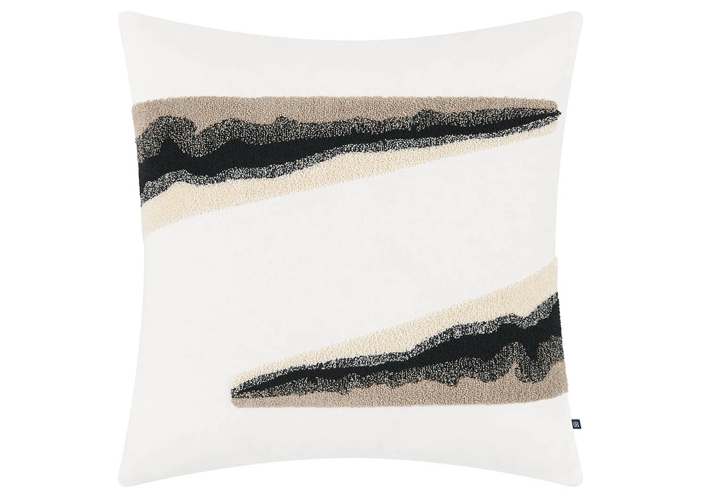 Almo Cotton Pillow 20x20 Ivory/Sand/B