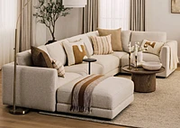 Renard Throw 50x60 Mushroom/Ivory