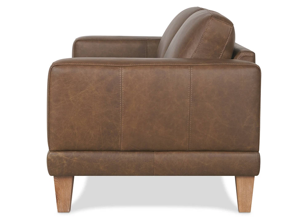 Carson Leather Sofa -Wes Rum