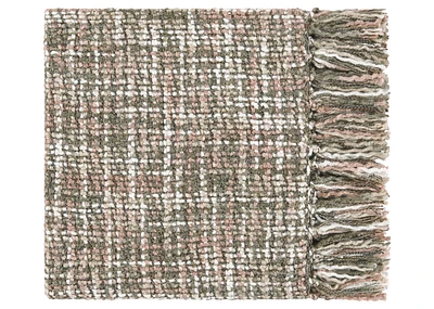 Betina Throw Ivory/Sage/Pink Dust