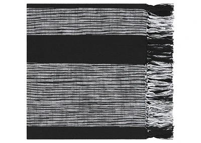 Renard Throw 50x60 Black/Ivory