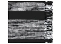 Renard Throw 50x60 Black/Ivory