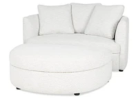 Alma Storage Ottoman -Cali Snow