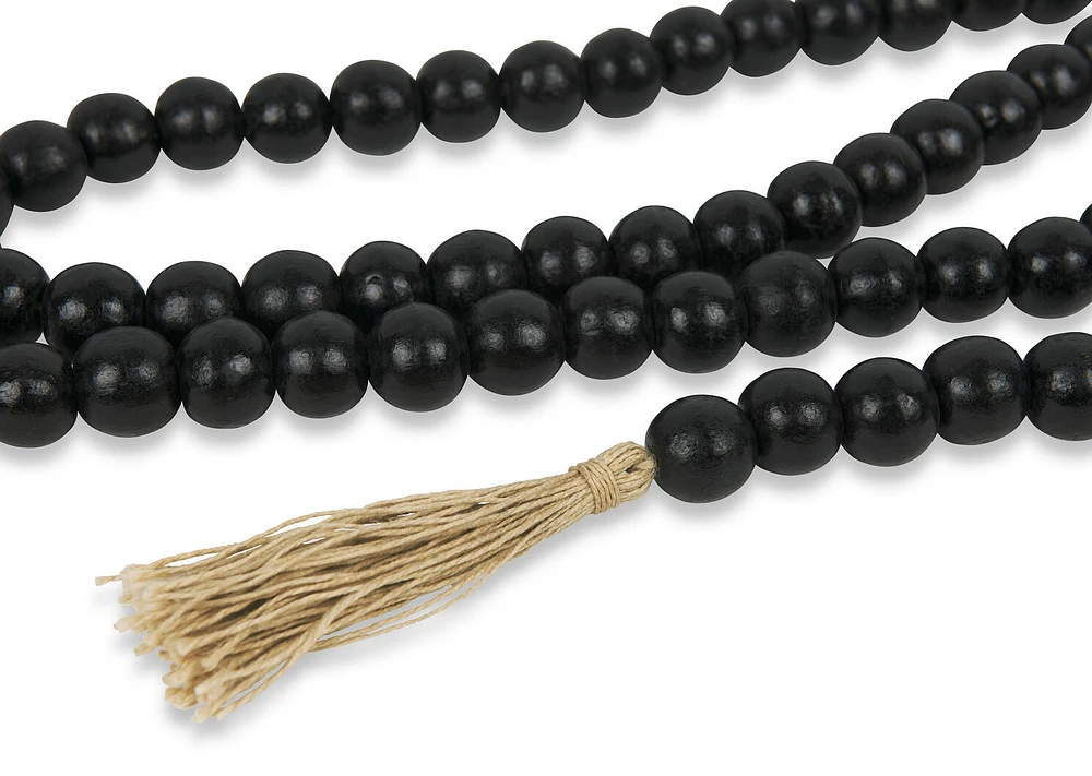 Nyla Wood Beads Black