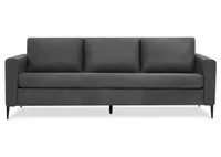 Lucca Leather Sofa -Attica Slate