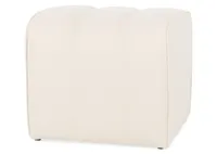 Luci Square Ottoman -Ella Cream