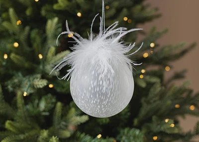 Betty Feather Ball Ornament