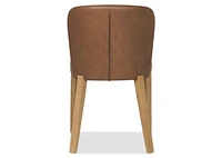 Eldridge Leather Dining Chair -Leo Mocha