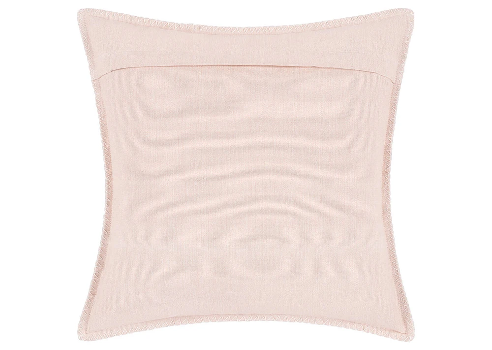 Aria Cotton Pillow 20x20 Pink Dust