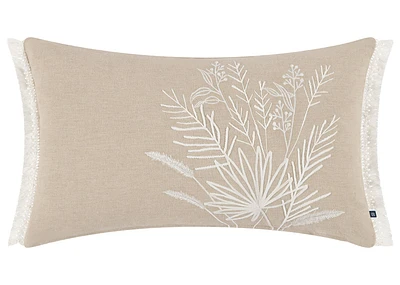 Rena Pillow 14x24 Sand/Ivory