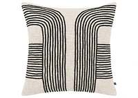 Evora Pillow 20x20 Sand/Black