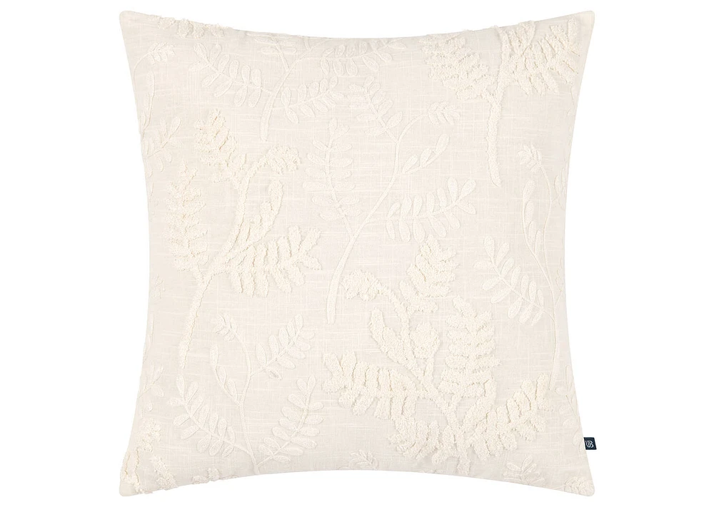 Gemma Cotton Pillow 20x20 Ivory