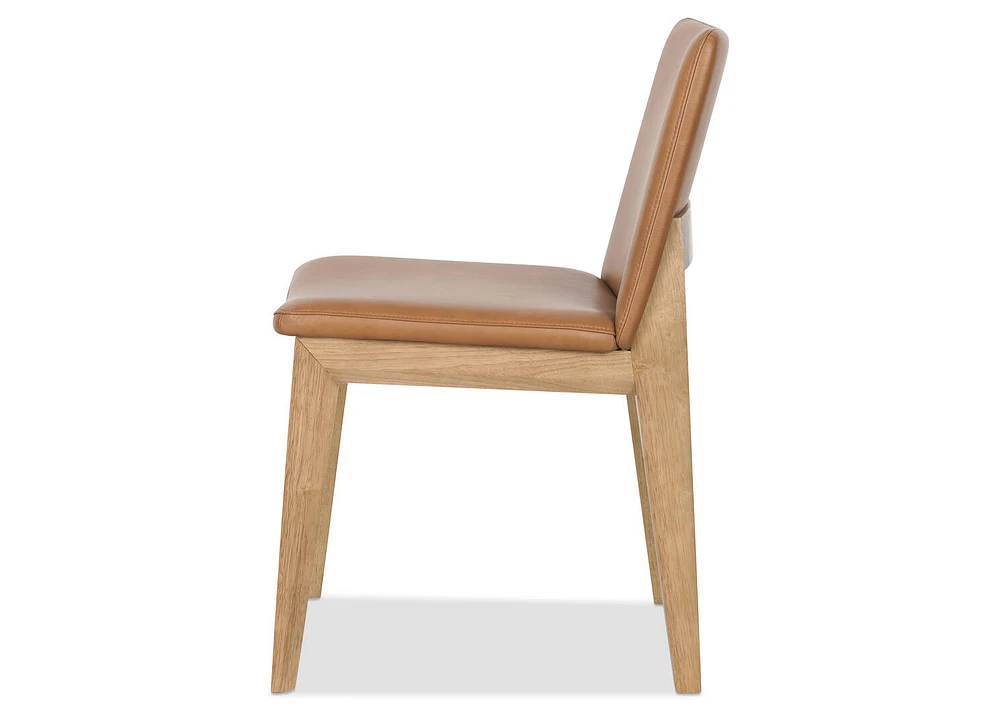 Ciera Leather Dining Chair -Olson Camel