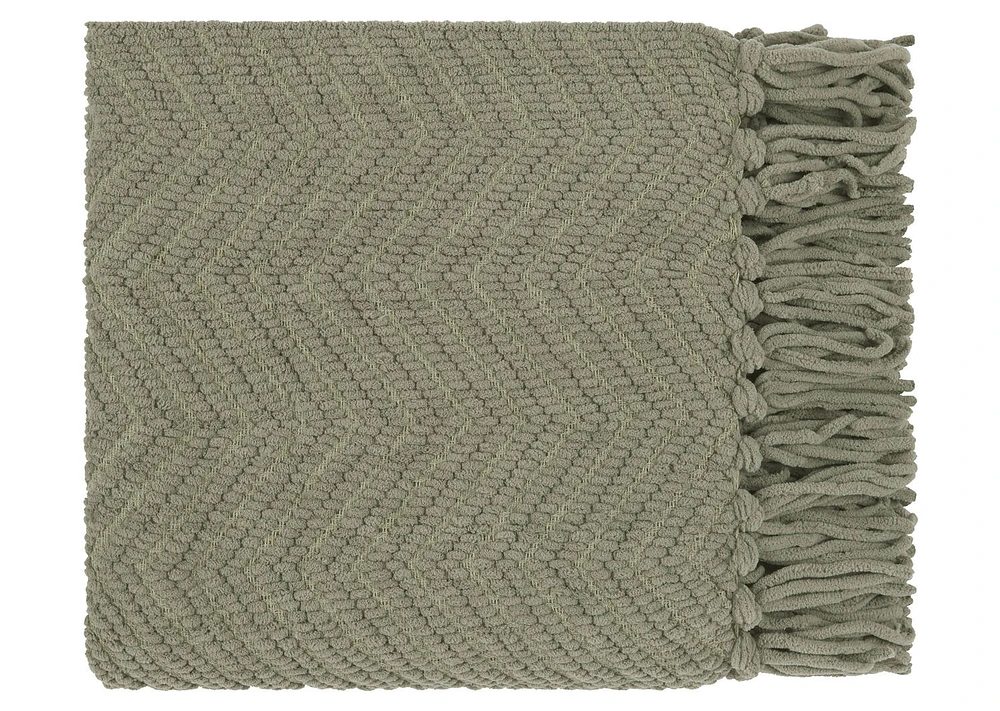 Elan Chenille Throw Sage