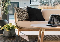 Peyto Outdoor Pillow 21x21 Black