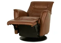 Paramount Leather Recliner -Sol Caramel