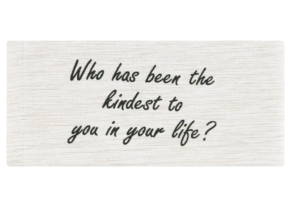 Life Questions Napkins Set of 8 Oatmeal