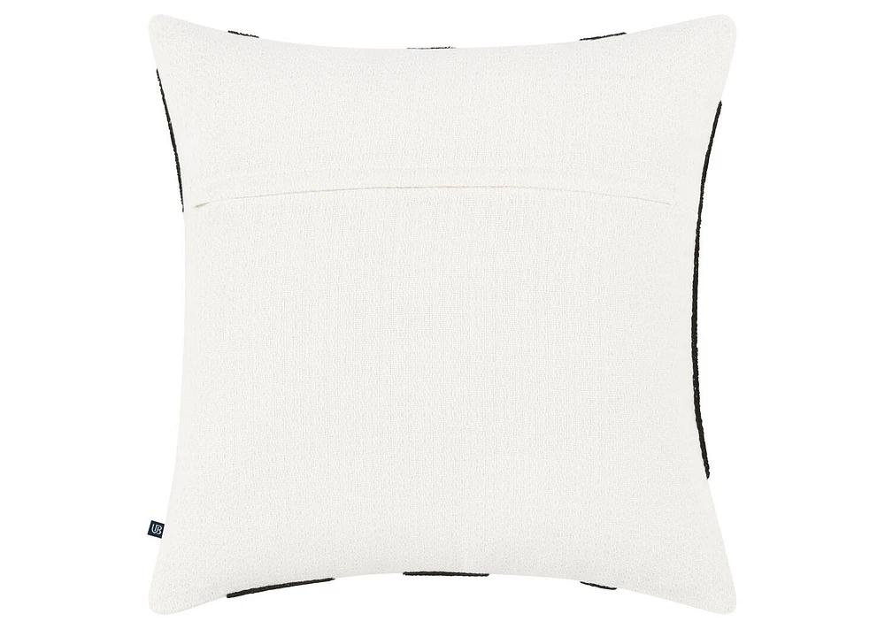 Roque Pillow 20x20 Ivory/Black