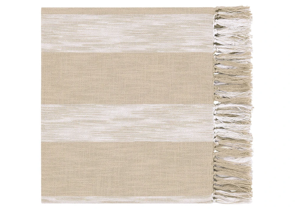 Renard Throw 50x60 Sand/Ivory