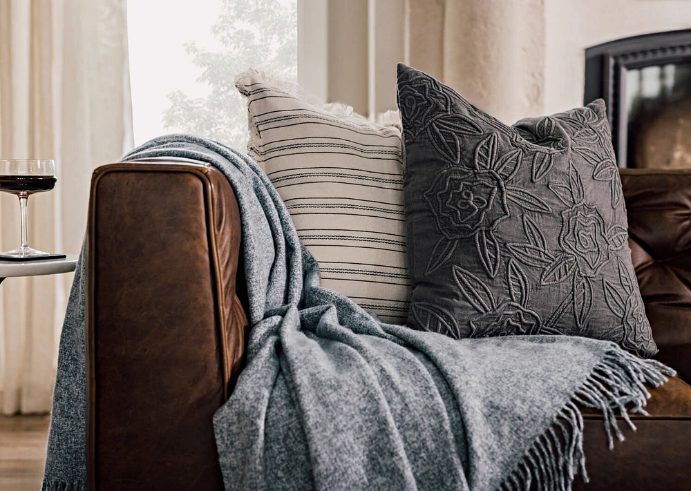 Riddell Melange Throw Blue