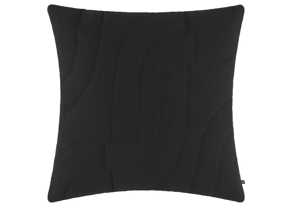 Karine Cotton Pillow 20x20 Black