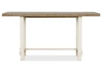 Rutherford Counter Table -Herst Dune/Wht