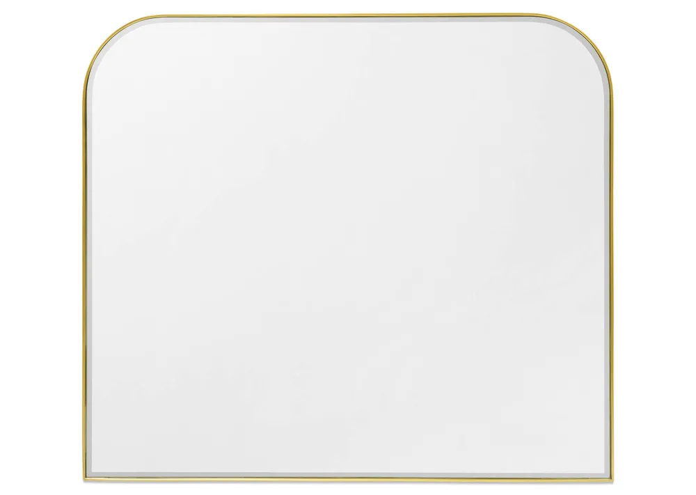 Erika Mantle Wall Mirror Brass