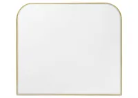 Erika Mantle Wall Mirror Brass