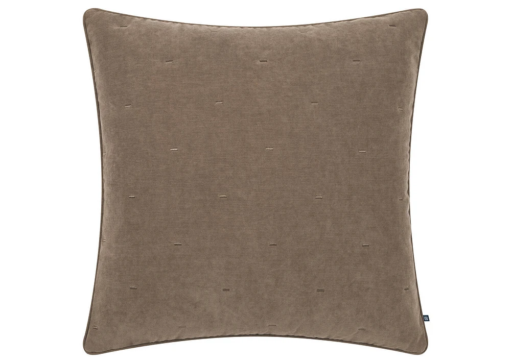 Hartman Velvet Pillow 24x24 Mushroom