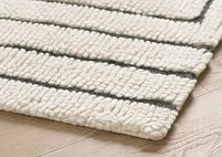 Rohe Wool Rug 108x144 Ivory/Black