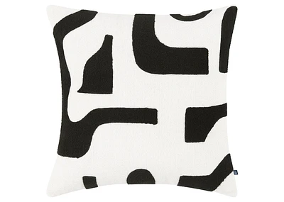 Roque Pillow 20x20 Ivory/Black
