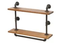 Rus Wall Shelf Iron/Wood