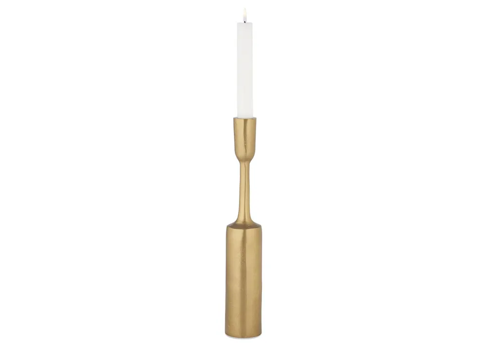 Claret Candle Holder Gold