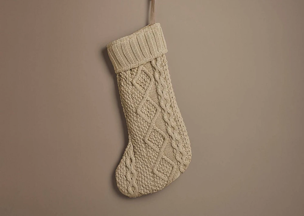 Myles Knit Stocking Natural