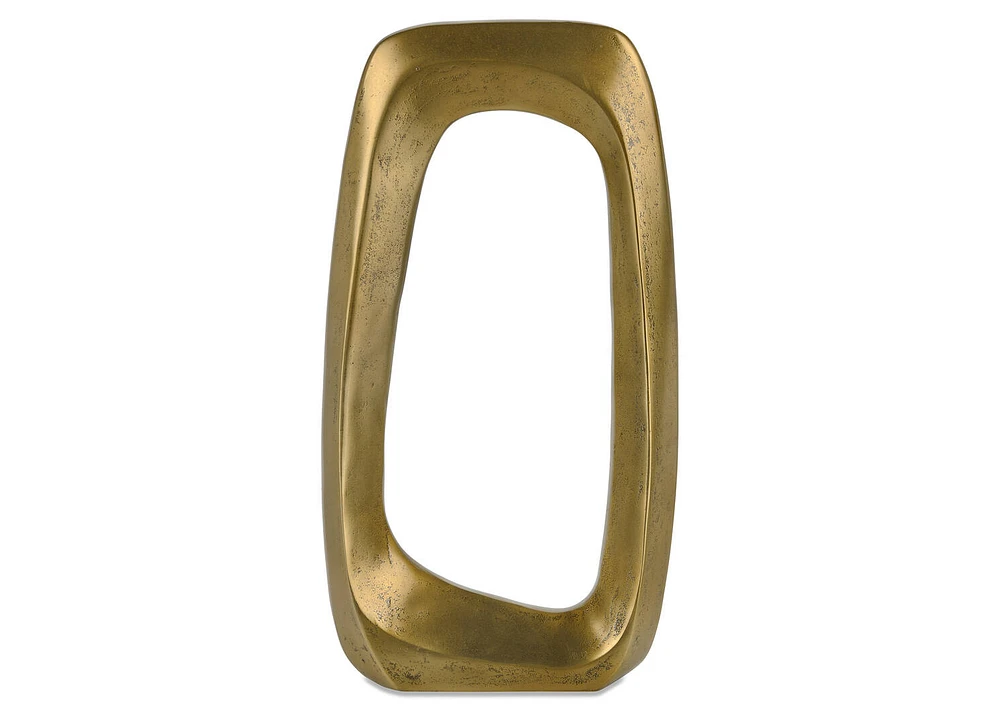 Sarra Sculpture Small Antiqued Brass