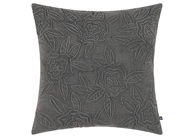 Faith Cotton Pillow 20x20 Dark Grey