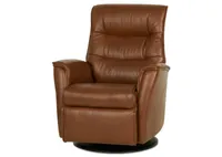 Paramount Leather Recliner -Sol Caramel