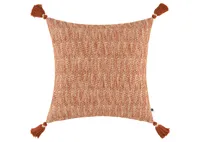 Nia Cotton Jacquard Pillow 20x20 Rust