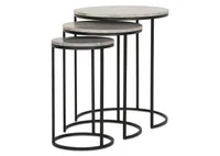 Gael Nesting Table Set -Millstone Grey